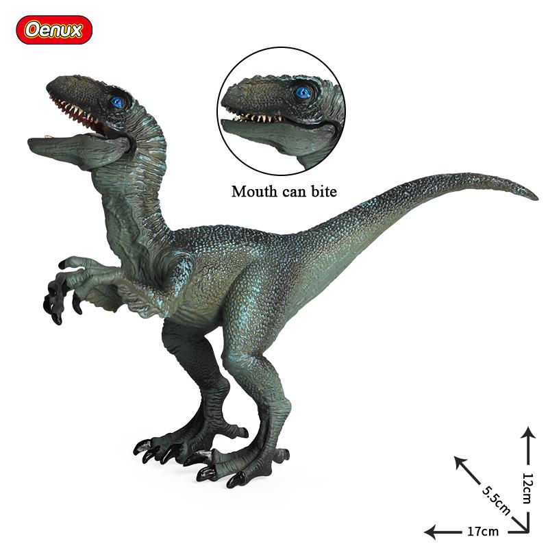Figurine Oenux Dinozauri Jurasici T-Rex Velociraptor Spinosaurus Dilophosaurus Model Animal Figurine de Acțiune Colecție Jucărie pentru Copii