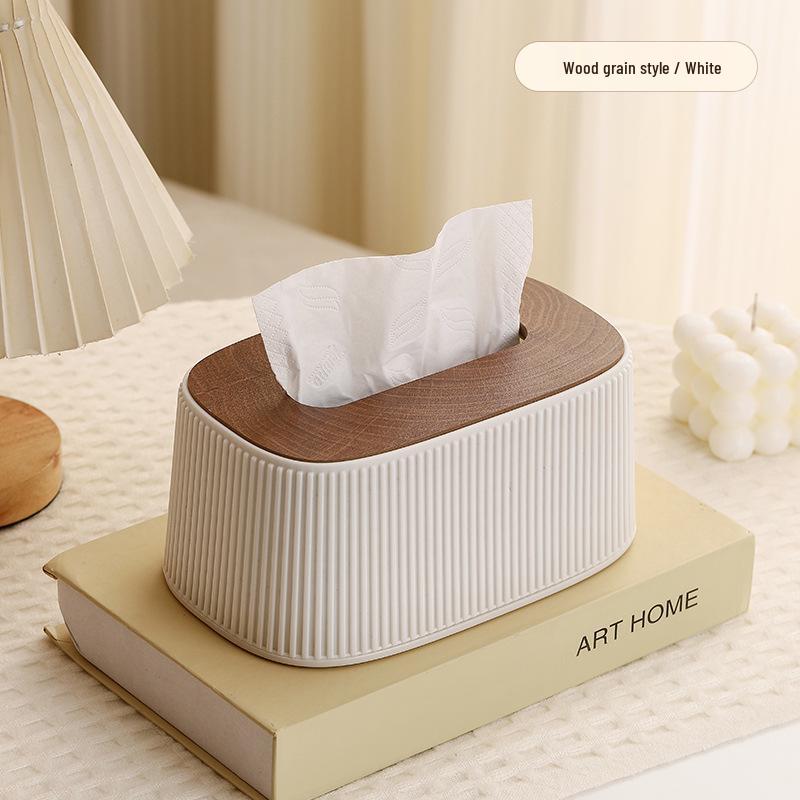 Spring-Loaded Nordic Creative Desktop Tissue and Napkin Holder