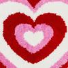 Valentinstag-Badezimmerteppich, rutschfest, herzförmig, weich, waschbar, Liebesform, Duschmatte, Badezimmer-Dekoration