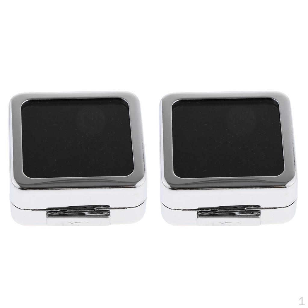 

2 Jewelry Gift Box Loose Organizer Polish Silver