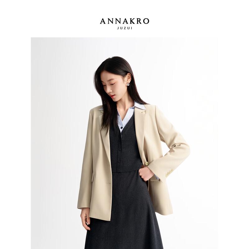 Женский блейзер JIU ZI AN NA KOU с лацканами, приталенный 2XL