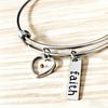 Minimalist Statement Stainless Steel Faith Seed Adjustable Letter Stainless Steel Mustard Seed Bracelet Tarnish Resistant Women
