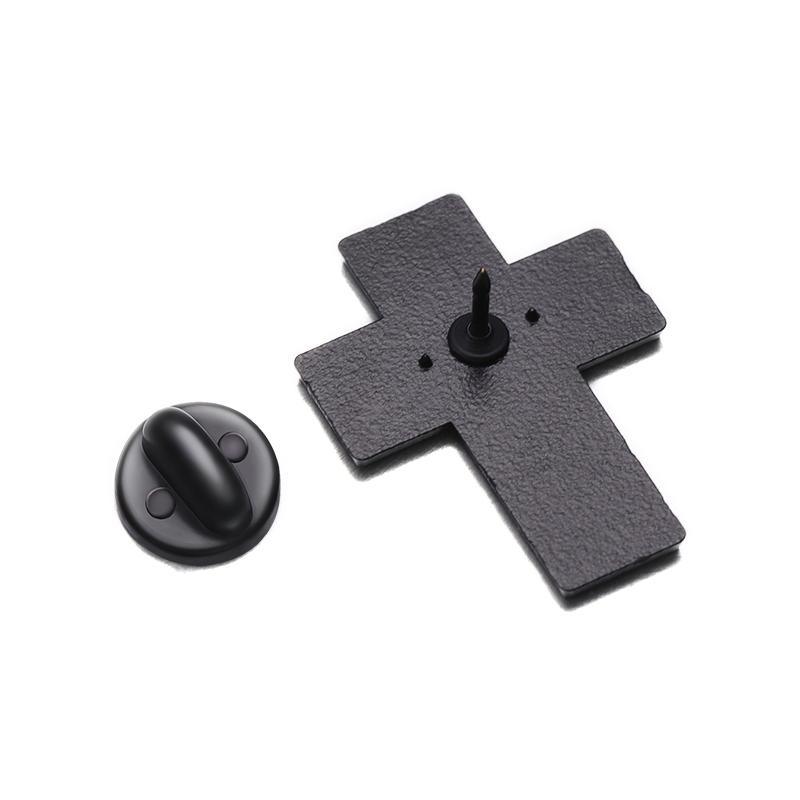 Spille Smaltate Croce di Gesù Personalizzate Corona di Spine Brooches Cristiani Distintivi da Giacca Gioielli Gotici Regalo per Amici