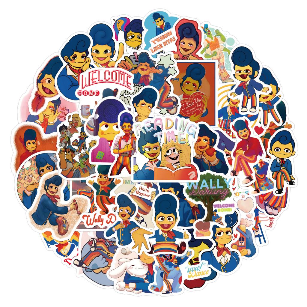 50/105 New Styles Wally Darling Graffiti Stickers DIY Decorative Notebook Guitar Waterproof Stickers