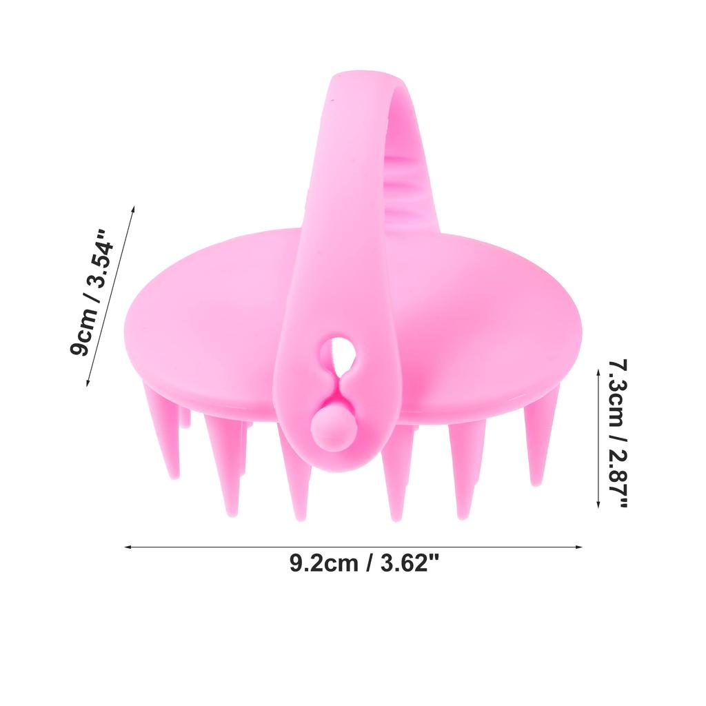 VOCOSTE Massage Shampoo Brush for Scalp Hair and 2 Blue and Pink Comb, Care, Growth, Anti-Dandruff Resin, Pieces,