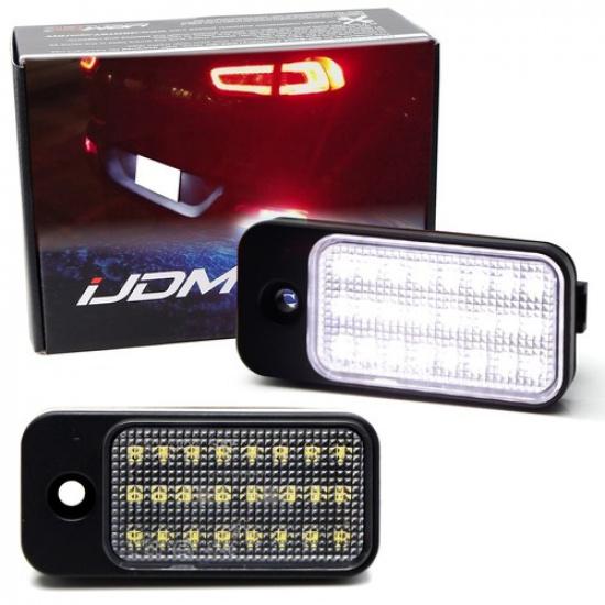 White 3W Full 18-SMD CAN-bus LED License Plate Light Kit For Jeep + Cherokee