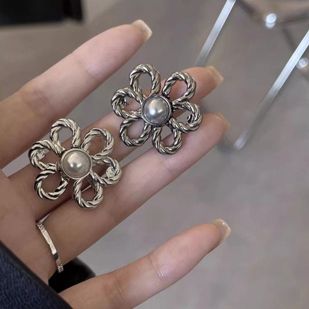 Zinc Zinc Alloy Flower Jean Fit Tighten Buckles Button Clasps Jean Buttons for Loose Jeans  Skirts