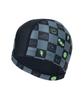Lenomasuyeongbog Supplies Kids' Checkerboard Icon Pu Swim Cap Black Ro-Rc2F755-Bk