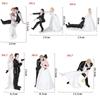 Elegant Engagement Decor Wedding Decoration Birthday Anniversary Figurine Gift Cake Topper Bride&Groom Synthetic Resin Couple