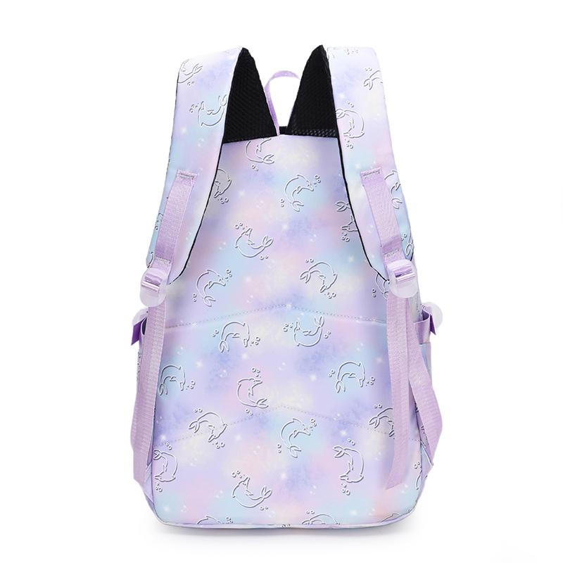 Print Student Schoolbag Print Women's Lightweight Large Capacity Shoulder Bag Junior Senior High School Student Backpack