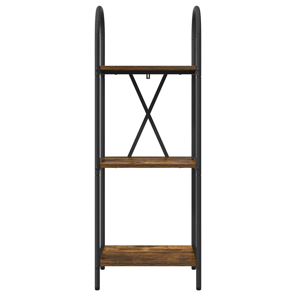 Bookshelf Smoked Oak 40 X 30 X 109 Cm Engineered Wood