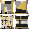 4Pcs Linen Throw Pillow Covers 45X45Cm Soft Decorative Cushion Cases For Sofa Bedroom Living Room Home Decorzippered Pillowcases