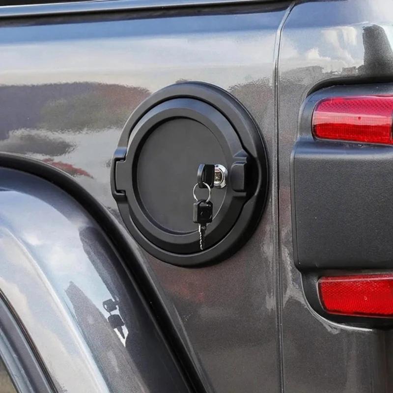Corrosion Resistant Protective Lockable Gas Fuel Door Caps Cover With Security Lock For JLU 2018-2023 Easy Installation