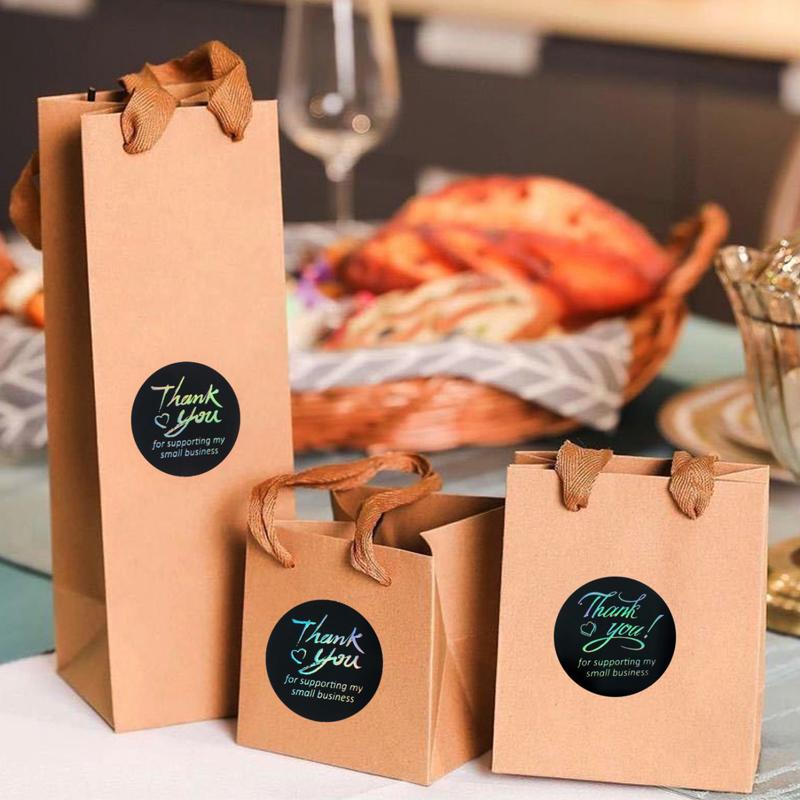 500 buc/rolă Autocolant de etanșare Mulțumesc Etichetă cerc auto-adezivă Autocolante colorate 3,8 cm