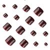 Elegant Wine Red Press-On Toe Nails – High-End Wearable Nail Art