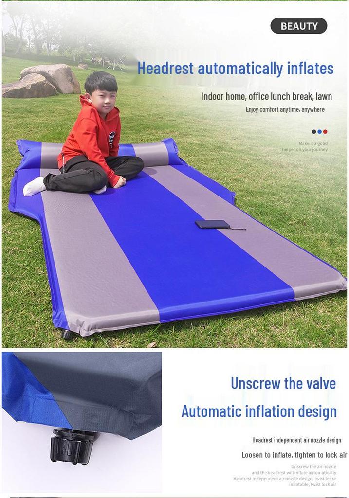 Thickened Travel Car Mattress: SUV Inflatable Bed for Self-Driving Tours