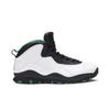 Air 10 Retro 'Seattle' 2019 (Unisex) White / Black-Kelly Green-Yellow Gold Vintage Basketball Shoes 310805 137