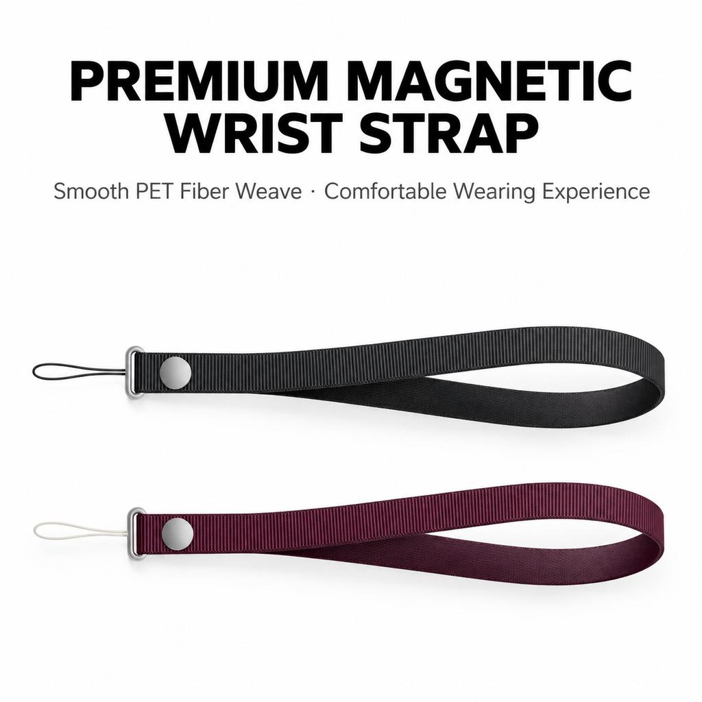 Fashion Official High End Magnetic Phone Wristband+Connector, Durable Braided Wire for IPhone 18 17 16 Samsung Universal Phone Lanyard