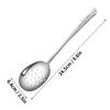 304 Stainless Steel Soup Spoon Long Handle Large Rice Spoon Reusable Metal Serving Spoon Dishwasher Safe Kitchen Tableware