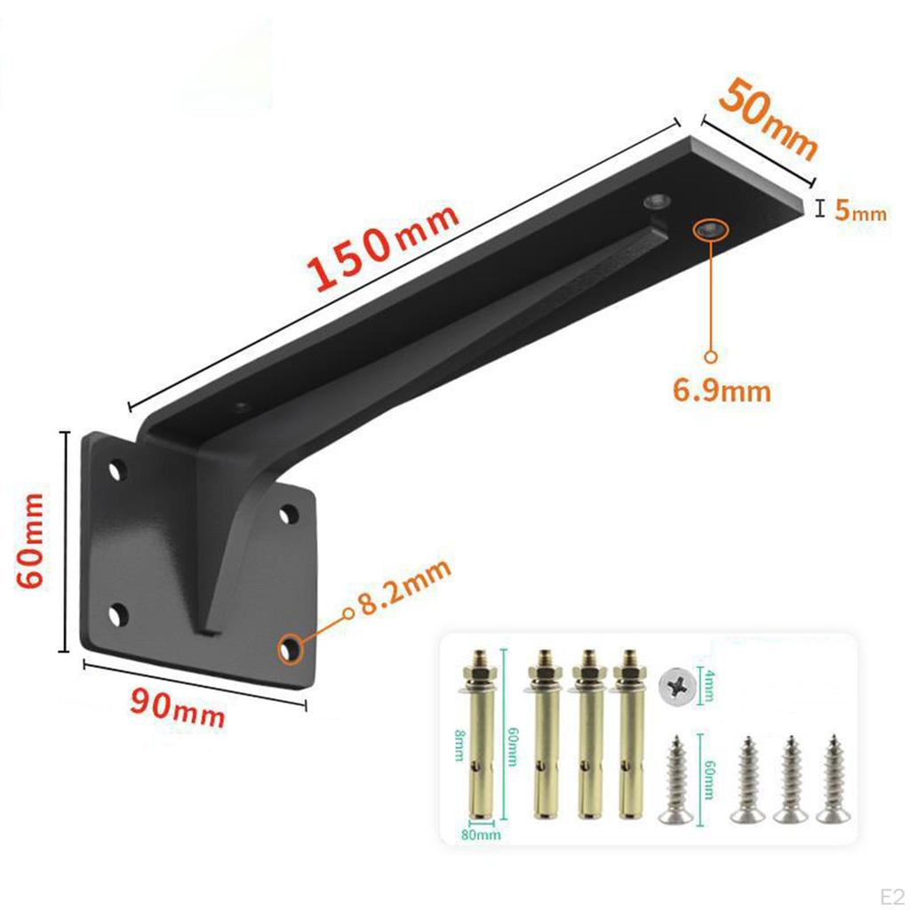 Shelf Bracket, 90 Degree Joint Metal Corner Fastener Heavy Duty Sturdy L Shaped Brackets