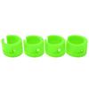 4pcs set Bike Front Rear Fork AntiCollision Rubber Protection Ring Guard Chain Sticker(Green )