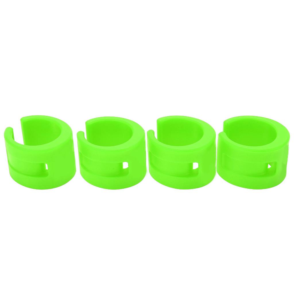 4pcs set Bike Front Rear Fork AntiCollision Rubber Protection Ring Guard Chain Sticker(Green )