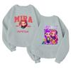 Children's Fashionable Lightweight Long-sleeved Round Neck Pullover With Pockets Printed Pullover
