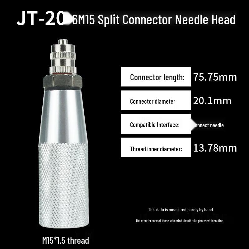 M15 Silicone Syringe Adapter for Glass Glue