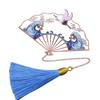 Ruihe Rose Gold Tassel Folding Fan Bookmark with Gift Box for Teachers