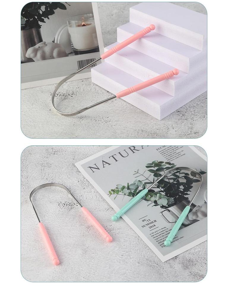 Stainless Steel U-shaped Tongue Scraper and Cleaner