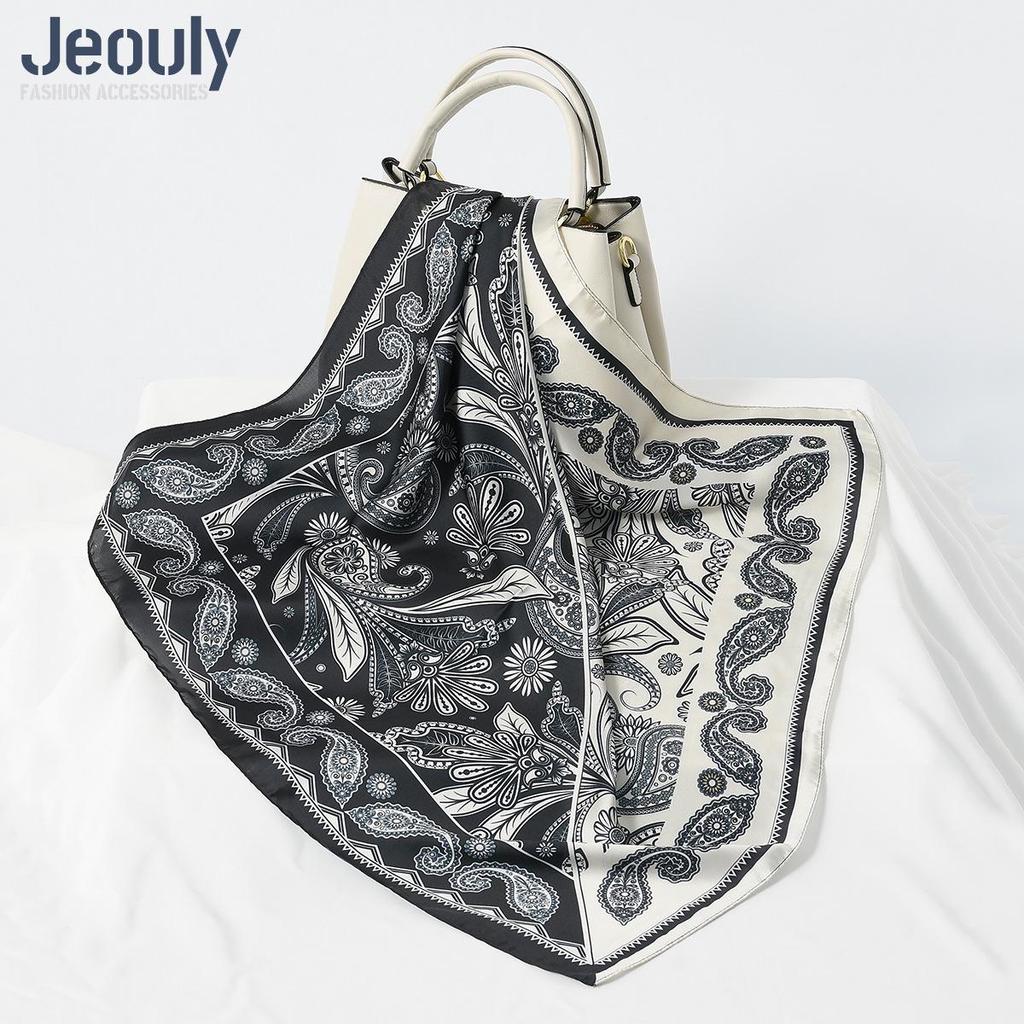 Cross-Border 70cm Silk Cashew Print Scarf - Autumn/Winter Women's Fashion Headscarf