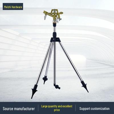 Automatischer rotierender Rasensprenger mit Edelstahl-Dreibein und Zink-Wasservogel-Design