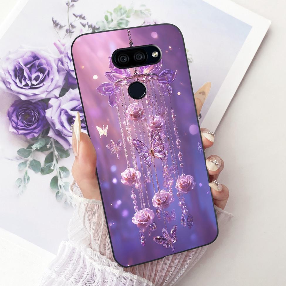 Hülle Für LG K40S 2019 Cover Ästhetisch Niedliche Katze Mode Lustig Bemalt Silikon Handyhülle LMX430HM