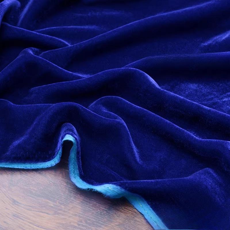 100x140cm Silk Velvet Fabric Solid Color Velvet Clothing Fabric for DIY Sewing Party Dress Cheongsam Designer Cloth