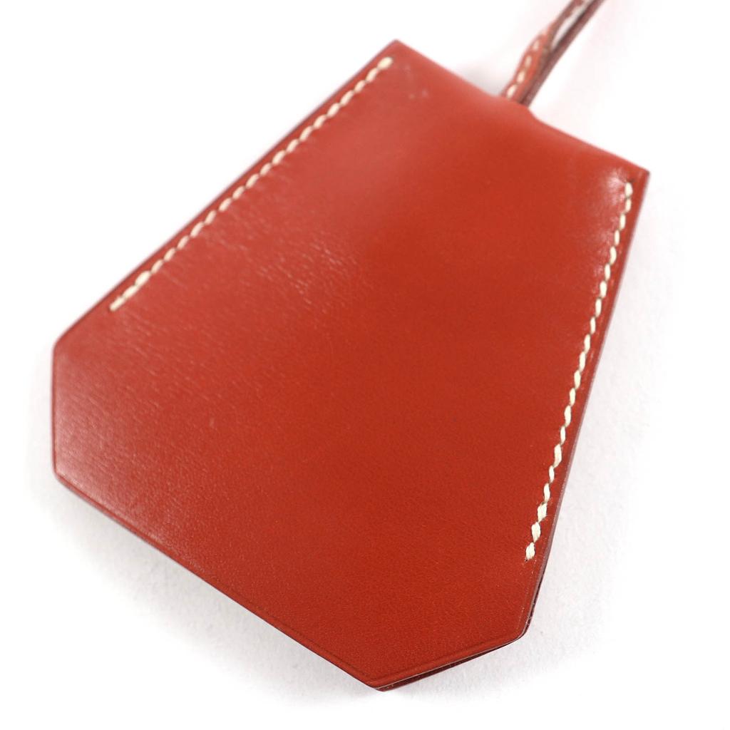 HERMES Necklace Margiela-era Clochette Brown leather Used