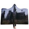 Hooded Blanket Adults Cozy Throw Super Soft Fleece Warm Winter Nap Home Decor