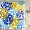 Colorful Beautiful Dandelion Bathroom Shower Curtains Frabic Waterproof Polyester Modern Simple Flower Bath Curtains
