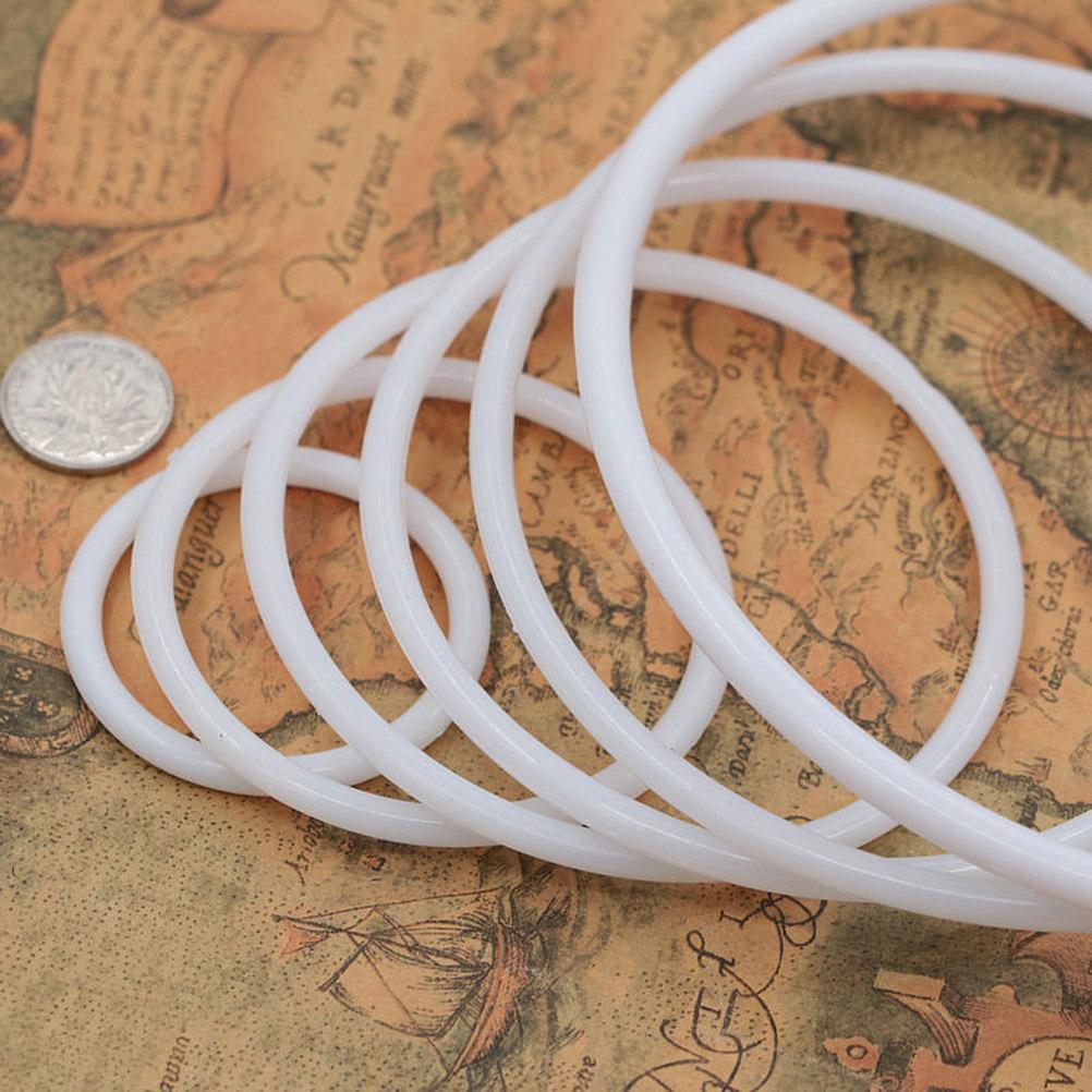 30Pcs Dreamcatcher Ring Set White Plastic Circles Ideal for DIY Dreamcatcher Craft Yarn Thong 8.5cm Plastic Ring