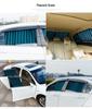 Blackout Car Sunshade Curtains for Privacy and Sun Protection, Up and Down Track Partition