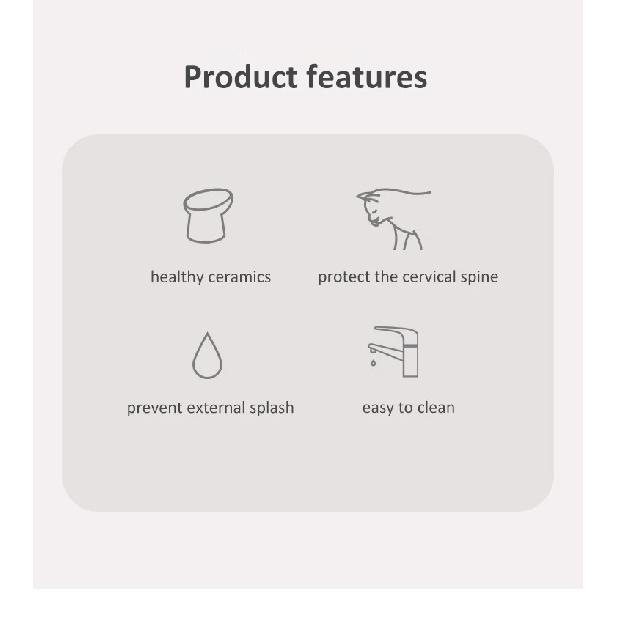 Cat Nordic Style Food Water Bowls Pet Animal Ceramic Eating Dishes High Foot Raised Puppy Cats Matte Bowls Elevated Dog Bowls