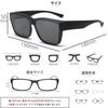 [FEISEDY] Over-the-glasses sunglasses with polarized lenses and TR90 frame. Large size, UV400 protection, suitable for driving. Women's and men's.