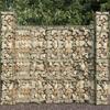 VidaXL Gabion Wall with Lid Stone Basket Gabion Basket Fence Barrier Garden Patio Outdoor Steel 145089