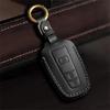 Genuine Leather Key Cover for Toyota Corolla, Camry, RAV4, Wildlander, and Asia Dragon.