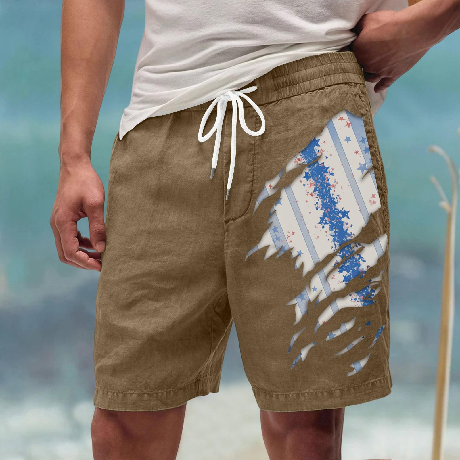 

Мужские летние большие повседневные свободные спортивные брюки пляжные шорты XXXL хаки