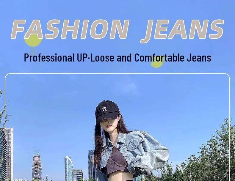 Women's Black High-Waisted Slimming Harem Jeans - 2024 Spring/Autumn Collection