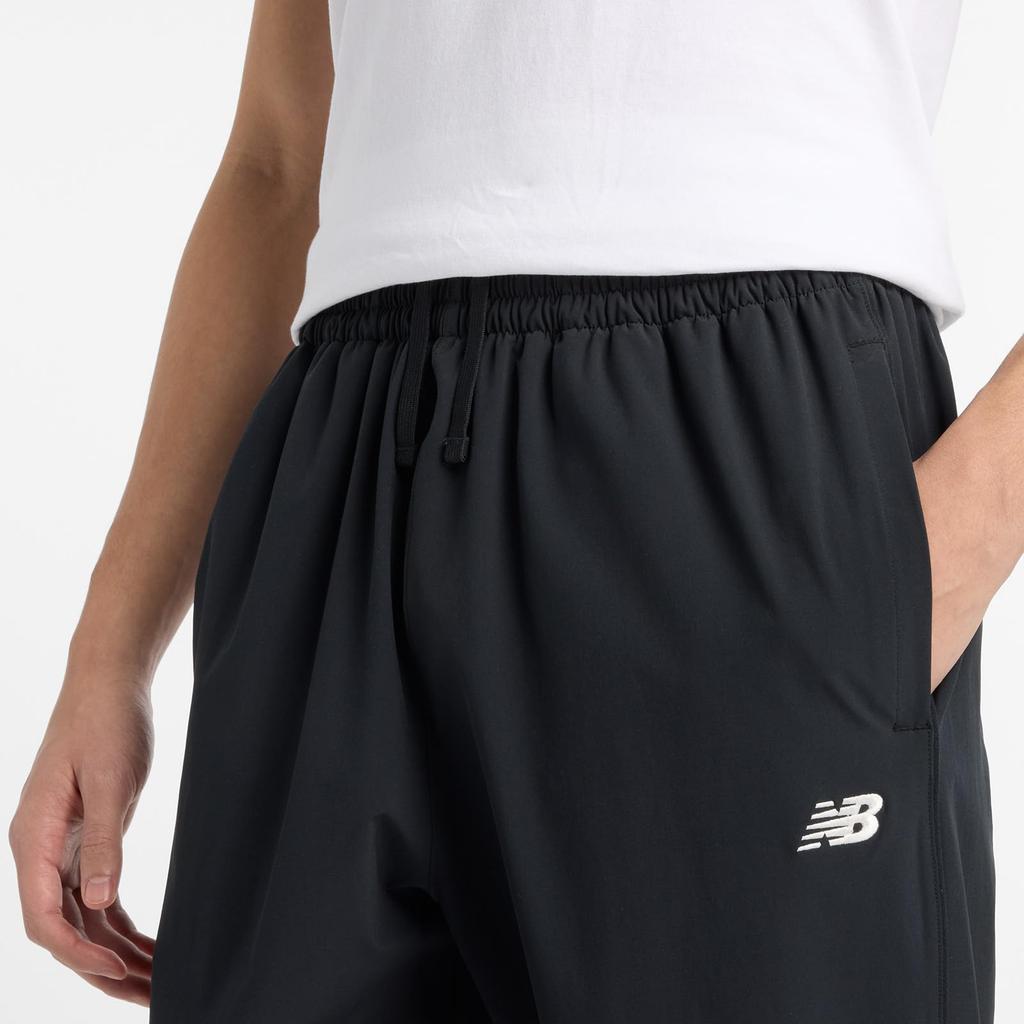 Woven Track Pants Jersey Training Running Moisture Absorbent Quick Drying Training Wear BK [New Balance] (Tapered) (AMP51204) Men's (Black)