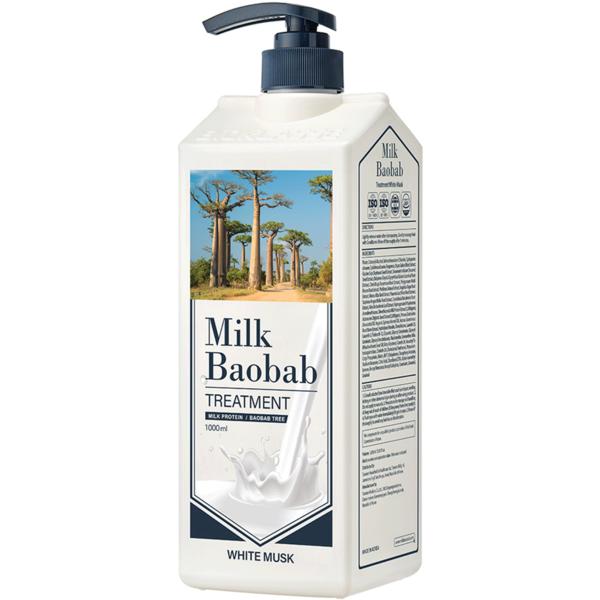 

Средство для ухода за волосами Milk Baobab со вкусом белого мускуса, 1 л, 1 корейский уход за волосами