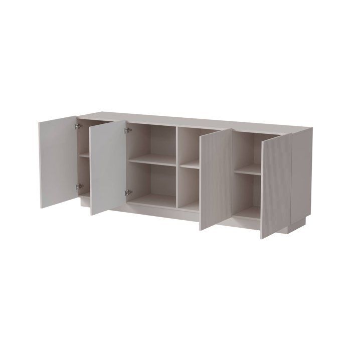 Buffet Masainas Dmora, En Bois Nobl Beige 200x40x78h Cm