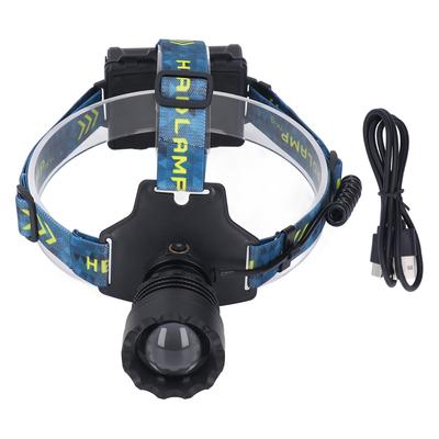 LED Rechargeable Headlight 3000LM 25W High Power Zoomable Headlamp for Outdoor Emergency