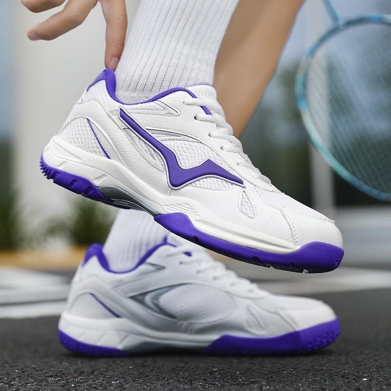 Lightweight Breathable Badminton Shoes Men Women - Non-Slip Training Sneakers With Rubber Sole Mesh Upper